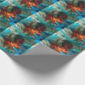 Abstracte Fantasy Cadeaupapier (Hoek)