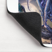 Abstracte Fantasy Dragon Girl Flirt Muismat (Hoek)