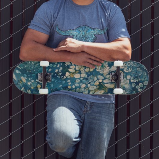 Abstracte Fantasy onder water Skateboard (Buiten 3)