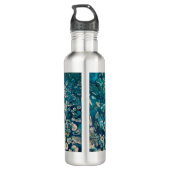 Abstracte Fantasy onder water Waterfles (Achterkant)