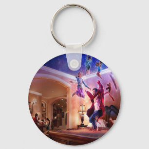 Abstracte Fantasy Peter Pan Celebration Sleutelhanger