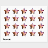 Abstracte Fantasy Peter Pan Celebration Ster Sticker (Vel)