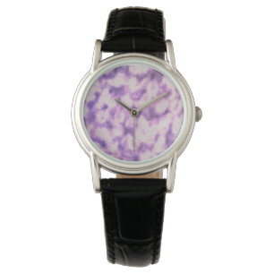 Abstracte Fantasy Violet Celestial Stardust Art Horloge