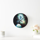 Abstracte Fantasy Zeus Waters World Ronde Klok (Huis)