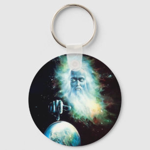 Abstracte Fantasy Zeus Waters World Sleutelhanger