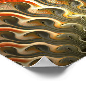 Abstracte fasers instellen poster (Hoek)