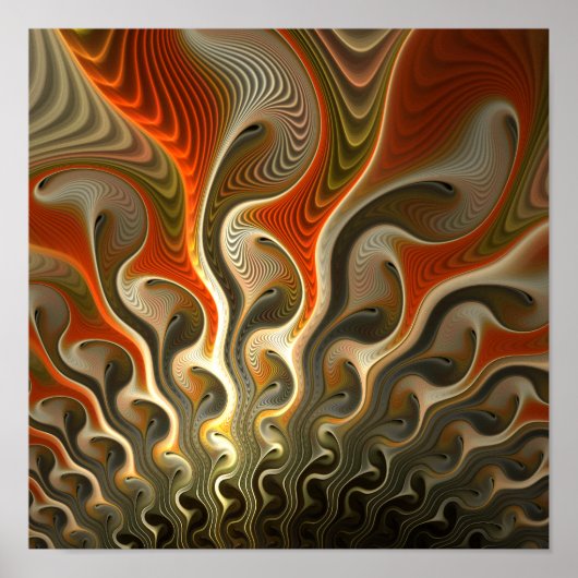 Abstracte fasers instellen poster (Voorkant)