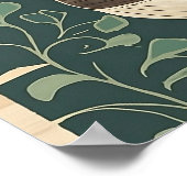 Abstracte fauvisme walvis poster (Hoek)