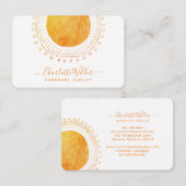 Abstracte Faux Gold Circle Handmade Jewelry Visitekaartje (Voorkant / Achterkant)