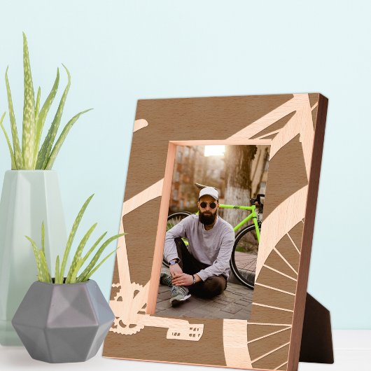 Abstracte fiets gegraveerde lijstjes