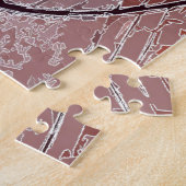 Abstracte fiets Rider en Shadow Puzzle. Legpuzzel (Zijkant)