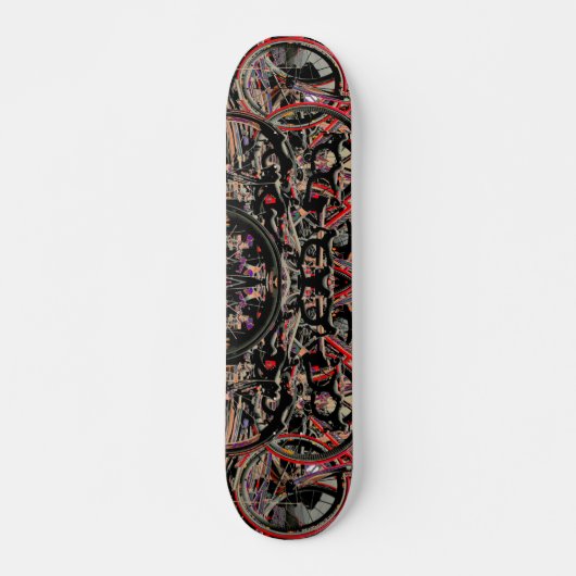Abstracte fietsen skateboard (Voorkant)