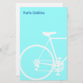 Abstracte fietsenfabriek briefpapier (Voorkant / Achterkant)