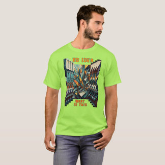 Abstracte figuren met vlindereffect t-shirt