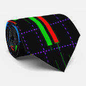 Abstracte financiële grafiek stropdas (Opgerold)