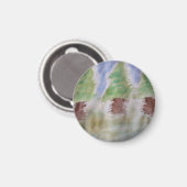 Abstracte Fir Trees Magnet Magneet (Voorkant / Achterkant)