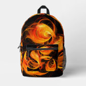 Abstracte Fireball Art Bedrukte Rugzak (Voorkant)