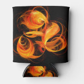 Abstracte Fireball Art Blikjeskoeler (Voorkant)