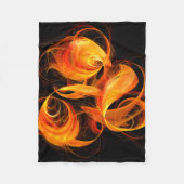 Abstracte Fireball Art Fleece Deken (Voorkant)