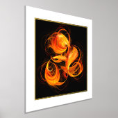 Abstracte Fireball Art Folie Afdrukken (Laagn)