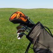 Abstracte Fireball Art Golfheadcover (Insitu)