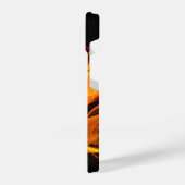 Abstracte Fireball Art iPhone Hoesje (Linkerkant)
