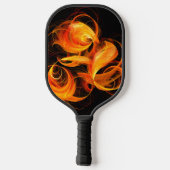 Abstracte Fireball Art Pickleball Paddle (Achterkant)