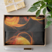 Abstracte Fireball Art Tissuepapier (Geschenk)