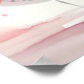 Abstracte Flamingo Moderne trendy huizen Boho Poster (Hoek)