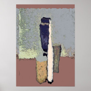 Abstracte flessen nog steeds in leven poster