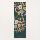 Abstracte flessenolie en lederolie yogamat (Voorkant)