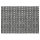 Abstracte flora in zwart-wit patroon Tafelkleed (Voorkant (Horizontaal))