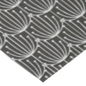 Abstracte flora in zwart-wit patroon Tafelkleed (Gekanteld)