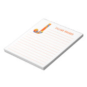 Abstracte Floral Alphabet Lined Notitieblok (Gedraaid)