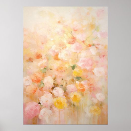 Abstracte Floral Art Poster (Voorkant)