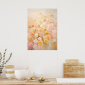 Abstracte Floral Art Poster (Keuken)