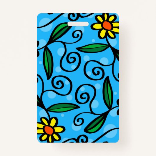 Abstracte Floral Badge (Voorkant)