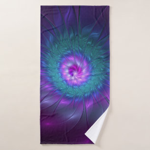 Abstracte Floral Beauty Colorful Fractal Art Flowe Badhanddoek