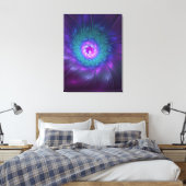 Abstracte Floral Beauty Colorful Fractal Art Flowe Canvas Afdruk (Insitu (Slaapkamer))