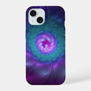 Abstracte Floral Beauty Colorful Fractal Art Flowe iPhone 15 Hoesje