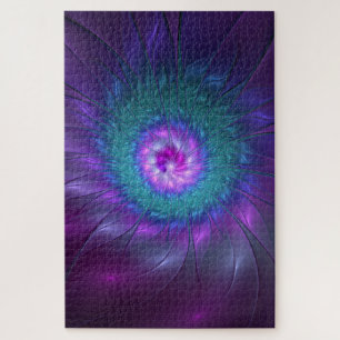 Abstracte Floral Beauty Colorful Fractal Art Flowe Legpuzzel