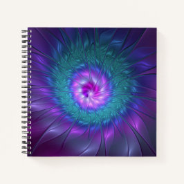 Abstracte Floral Beauty Colorful Fractal Art Flowe Notitieboek