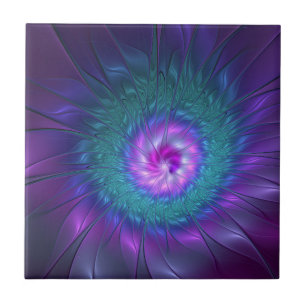 Abstracte Floral Beauty Colorful Fractal Art Flowe Tegeltje