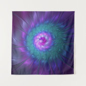 Abstracte Floral Beauty Colorful Fractal Art Flowe Wandkleed (Voorkant (horizontaal))
