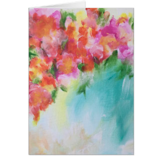 Abstracte Floral Blank-kaart