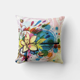 Abstracte Floral Decorative Pillow Kussen