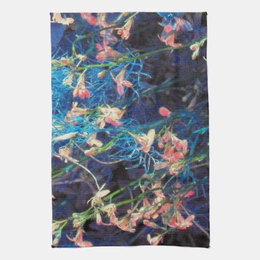 Abstracte Floral Fantasy Theedoek (Verticaal)