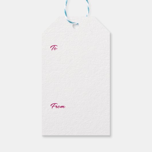 Abstracte Floral Gift Labels Cadeaulabel (Achterkant)