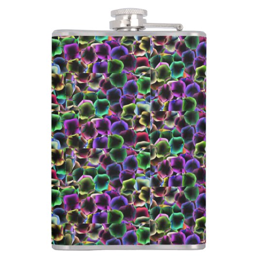 Abstracte Floral Heupfles (Achterkant)