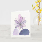 Abstracte Floral Kaart (Gele Bloem)